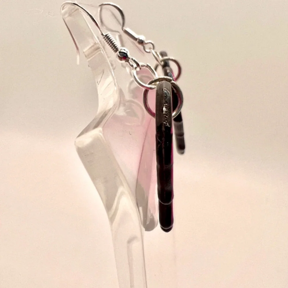 Melting Heart Earrings - Valentines Day Earrings - Liquid Earring - Love Earring